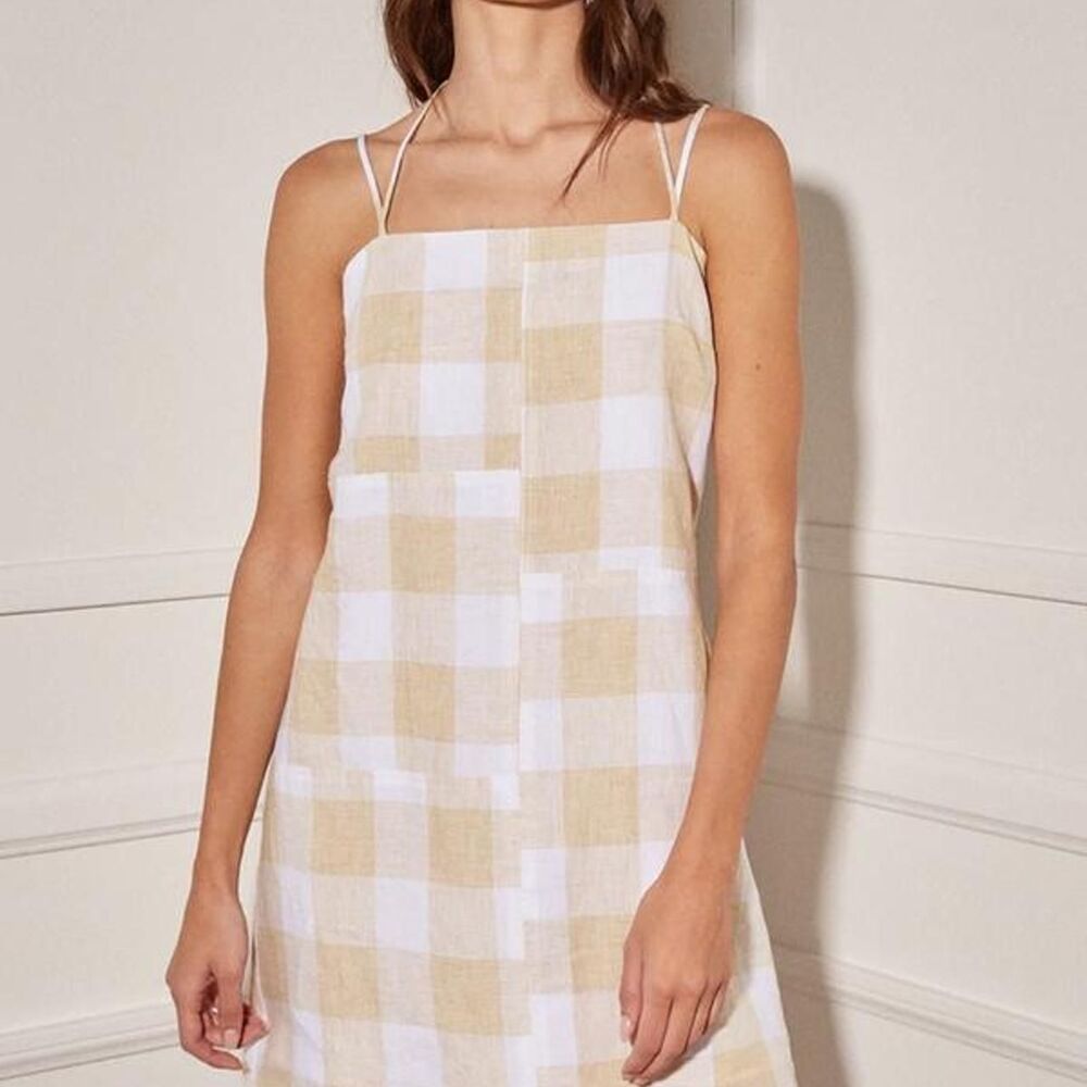 R.G. Kane Picnic Gingham Women's Spring and Summer Dress | Small